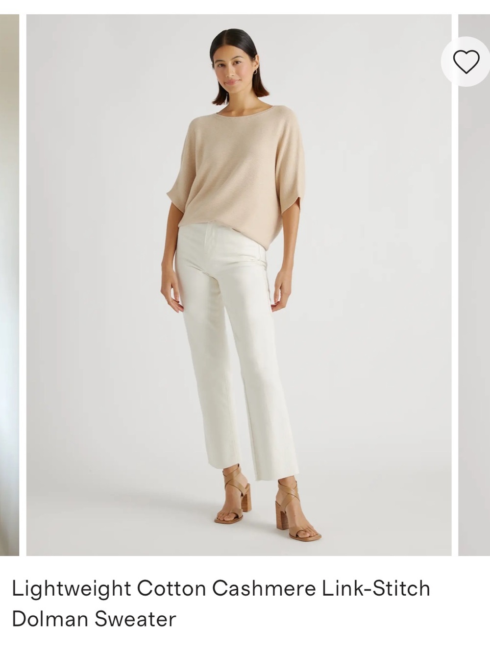Quince Lightweight Cotton-Cashmere Dolman Sweater - Picture 2 of 12